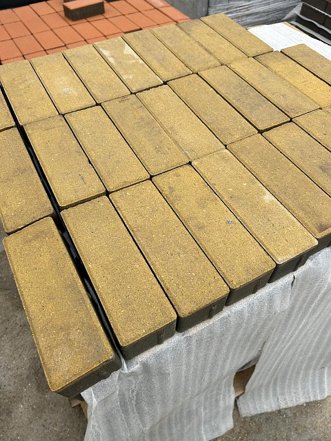 Тротуарная плитка ригель цветная 240×80×60
